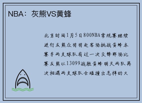 NBA：灰熊VS黄蜂